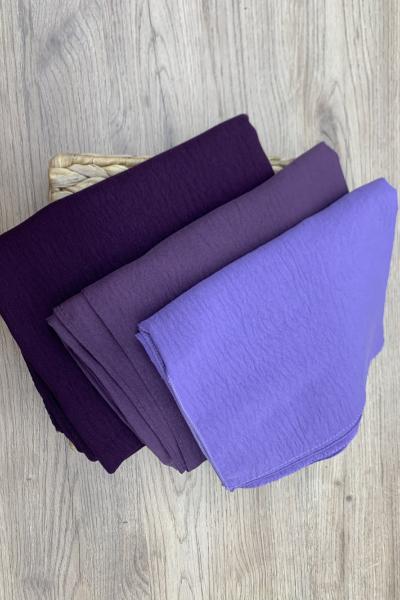 3’Lü Jazz Şal- Mor-Lila-Eflatun