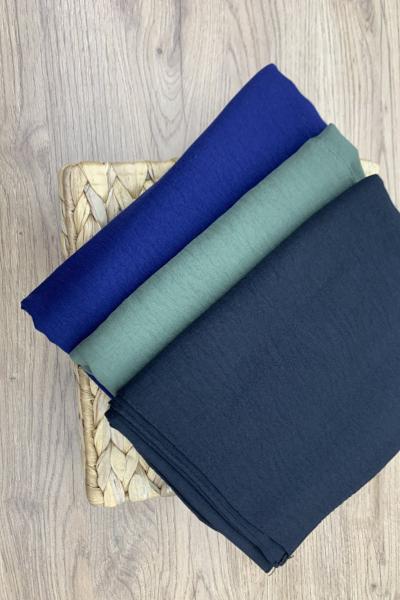 3’Lü Jazz Şal- Haki-Siyah-Lacivert