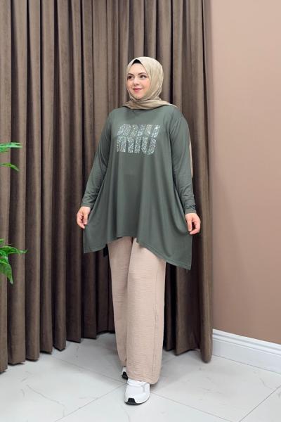 Asimetrik Miu Tunik - Haki