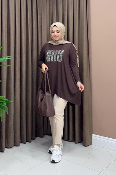 Asimetrik Miu Tunik - Acı Kahve