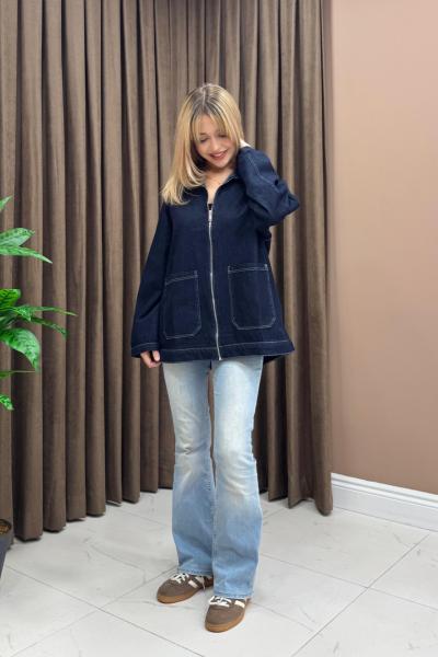 Autumn Kot Ceket - Lacivert