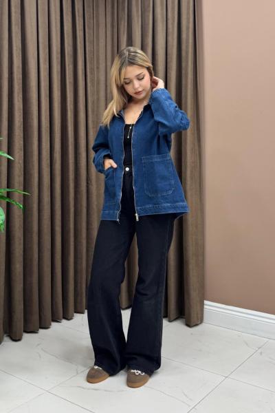 Autumn Kot Ceket - Açık Lacivert