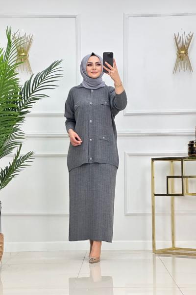 Aybüke Triko Takım - Antrasit