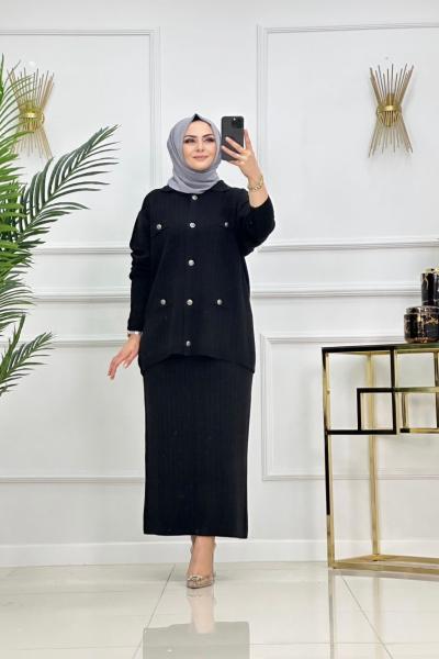 Aybüke Triko Takım - Siyah