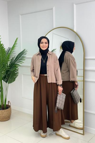 Baggy Pantolon - Acı Kahve