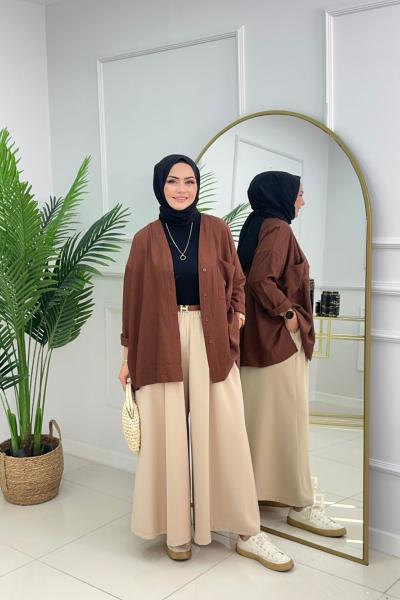 Baggy Pantolon - Bej