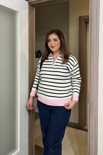 Bp polo yaka kazak - Pembe