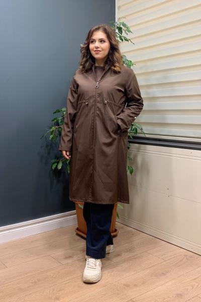 Brand Yağmurluk Trenç - Kahve