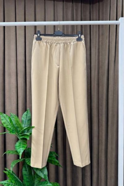 Çımalı Pantolon - Bej