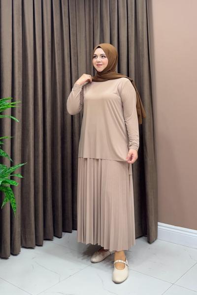 Efil Etekli Takım - Bej