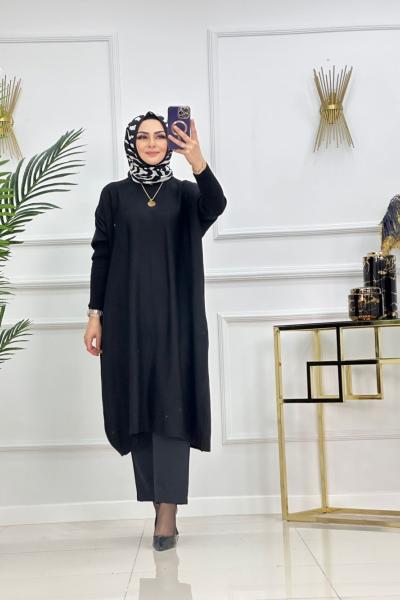 Evin Triko Tunik - Siyah