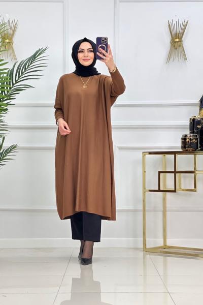 Evin Triko Tunik - Kahve