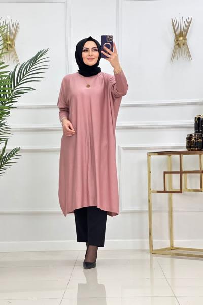 Evin Triko Tunik - Gül