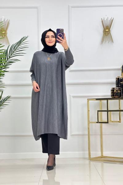 Evin Triko Tunik - Gri