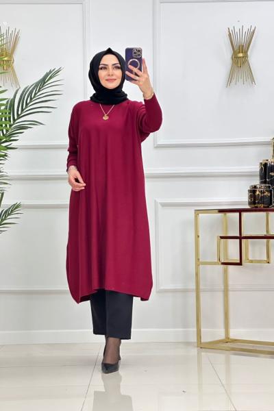 Evin Triko Tunik - Bordo