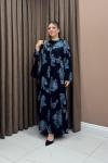 Floral Elbise - İndigo