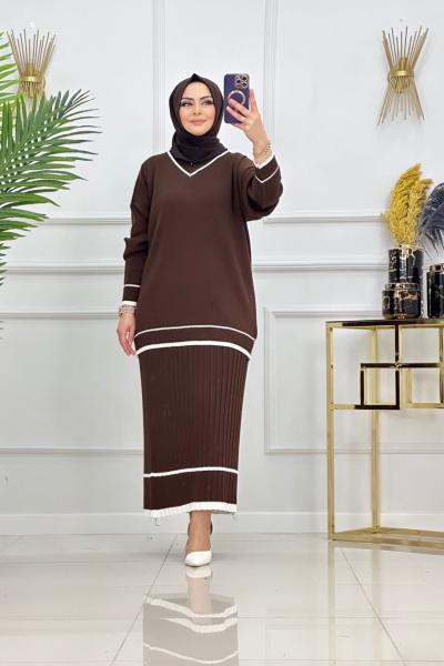 Funda Triko Takım - Acı Kahve