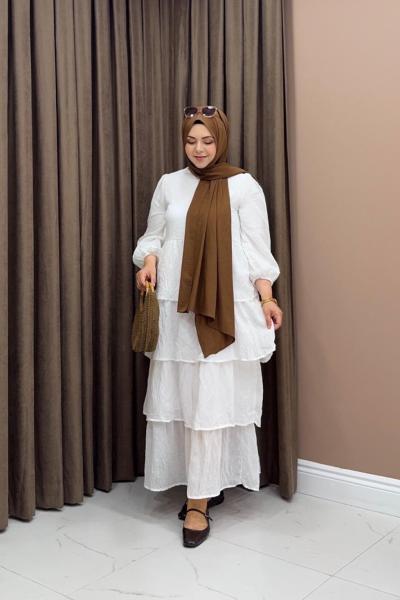 Kaylee Elbise - Beyaz