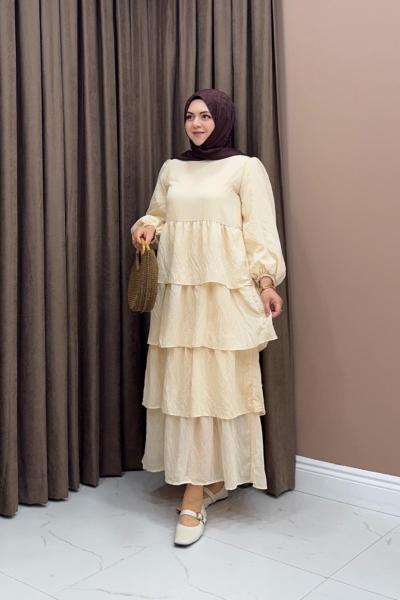 Kaylee Elbise - Bej