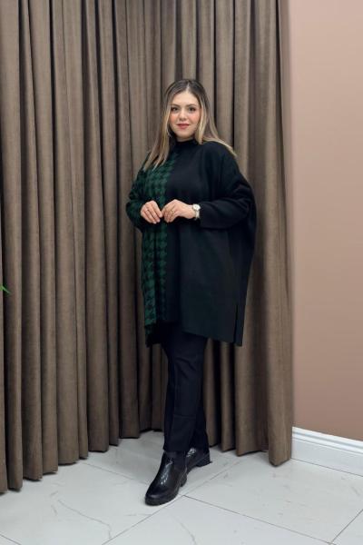 Kazayağı Tunik - zümrüt