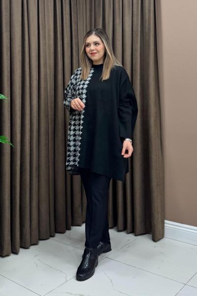 Kazayağı Tunik - Gri