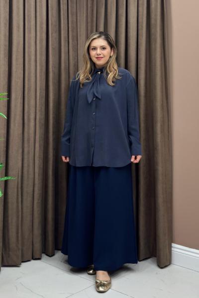 Kravatlı Modal Gömlek - Antrasit