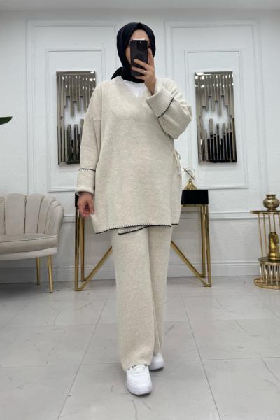 Lara Kimono Takım - Bej