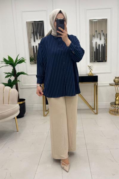 Luna Gömlek - Lacivert