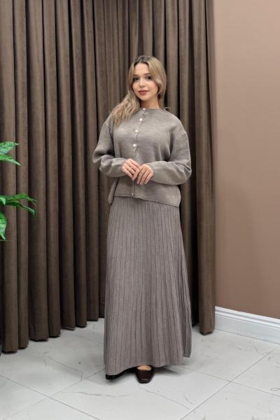 Meli Triko Takım - Vizon