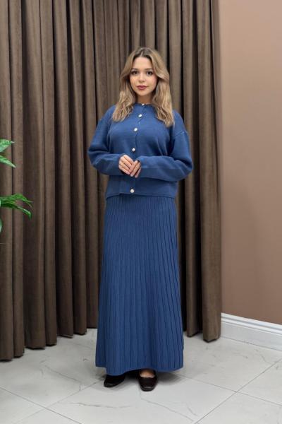 Meli Triko Takım - İndigo