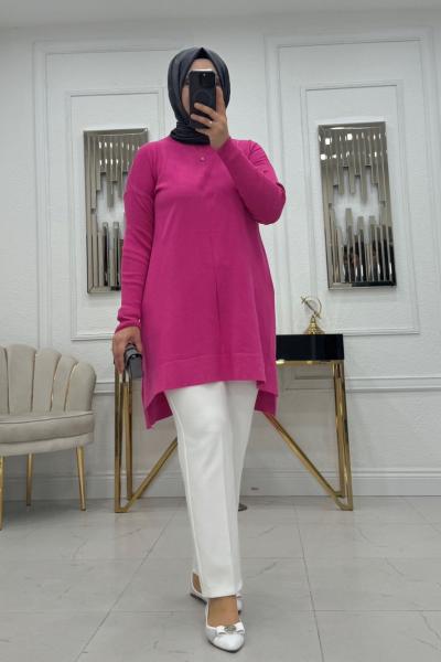 Merserize Kazak - Fuşya