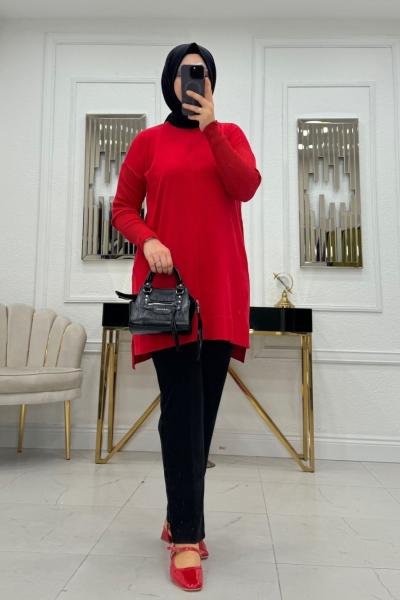 Merserize Kazak - Kırmızı