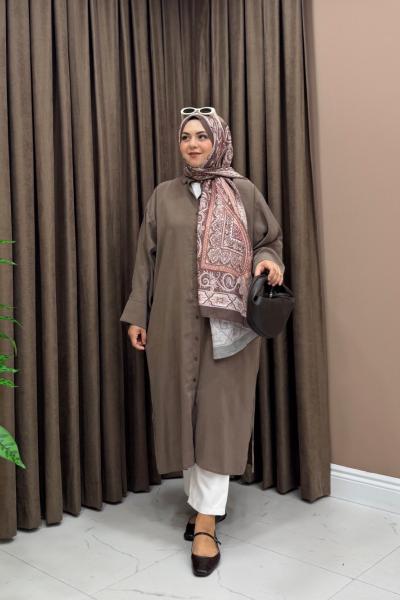 Mia Tensel Gömlek - Kahve