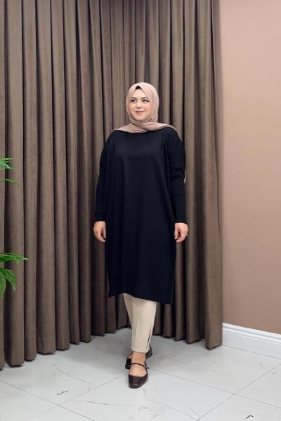 Mia Triko Tunik - Siyah