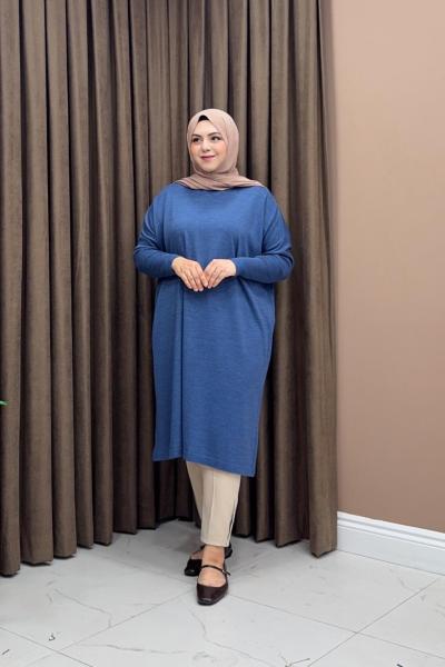 Mia Triko Tunik - İndigo