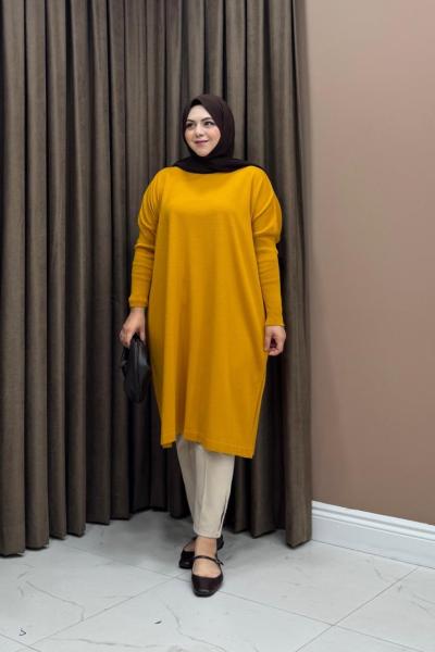 Mia Triko Tunik - Hardal