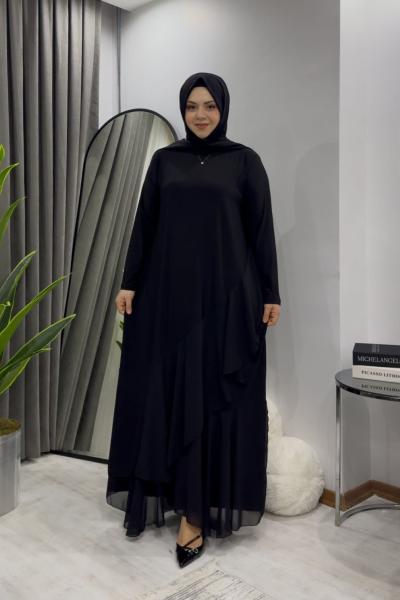 Mihre Elbise - Siyah