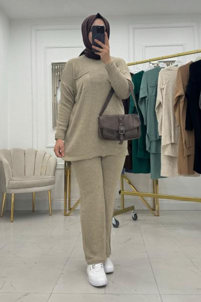 Neva Triko Takım - Bej