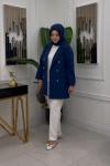 Oversize Ceket - Saks