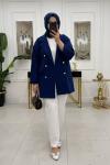Oversize Ceket - Saks