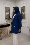 Oversize Ceket - Saks