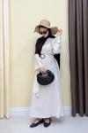 Pinterest Keten Elbise - Taş