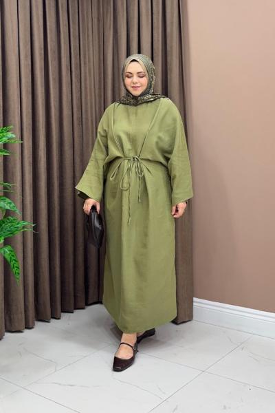 Pinterest Lisa Elbise - Haki