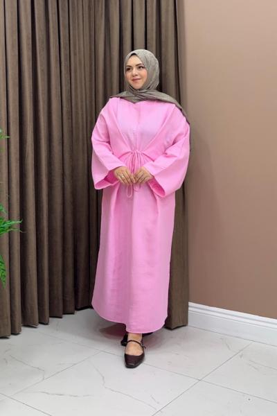 Pinterest Lisa Elbise - Pembe