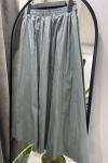 Poplin Cepli Etek - Mint Gri