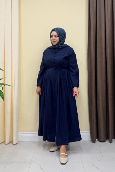 Premium Maisa Elbise - Lacivert