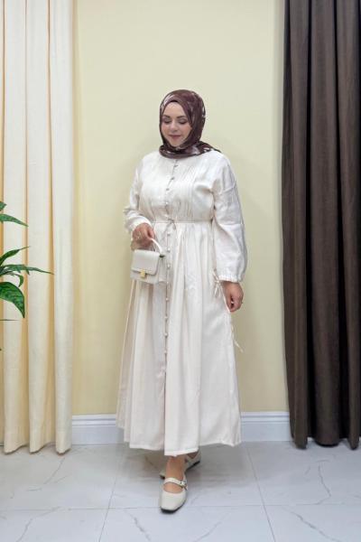 Premium Maisa Elbise - Taş