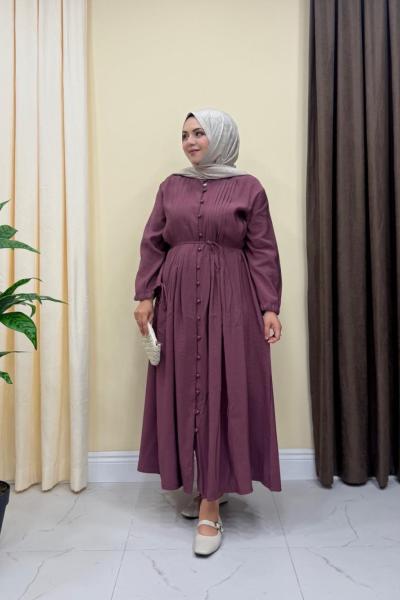 Premium Maisa Elbise - Gül Kurusu