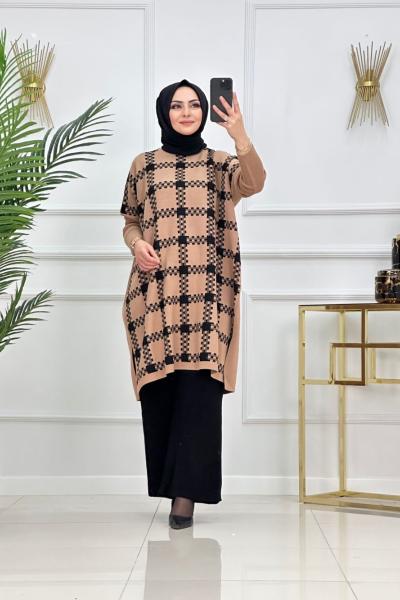 Sezen Triko Tunik - Camel