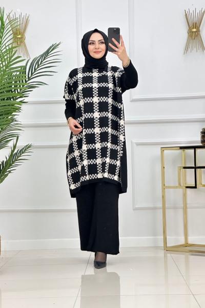 Sezen Triko Tunik - Siyah